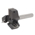 thumbnail image 1 of Insert Spoilboard Bit, 1-1/2 Inch Cutting Dia Screw Locking 3 Flute Router Bit Standard 8mm Shank  for Wooden Board Planing Slotting, 1 of 8
