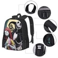 thumbnail image 4 of Jack And Sally Night-Mare Before Christmas Backpack,3d Print Laptop Backpack Lightweight Casual Daypack Bookbag Multi-Function Travel Backpack, 4 of 5