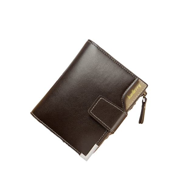 Billetera Sonducket hombre tarjetero monedero corto multitarjeta color café
