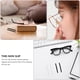 thumbnail image 3 of 40 piezas de repuesto de silicona para gafas, almohadillas antideslizantes para las patillas (blanco y negro), 3 of 6