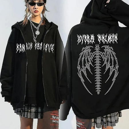 Surrme Harajuku Hoodies Y2k Tops Girls Retro Gothic Oversized Hoods ...