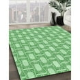 thumbnail image 3 of Ahgly Company Machine Washable Indoor Round Transitional Light Green Area Rugs, 6' Round, 3 of 7