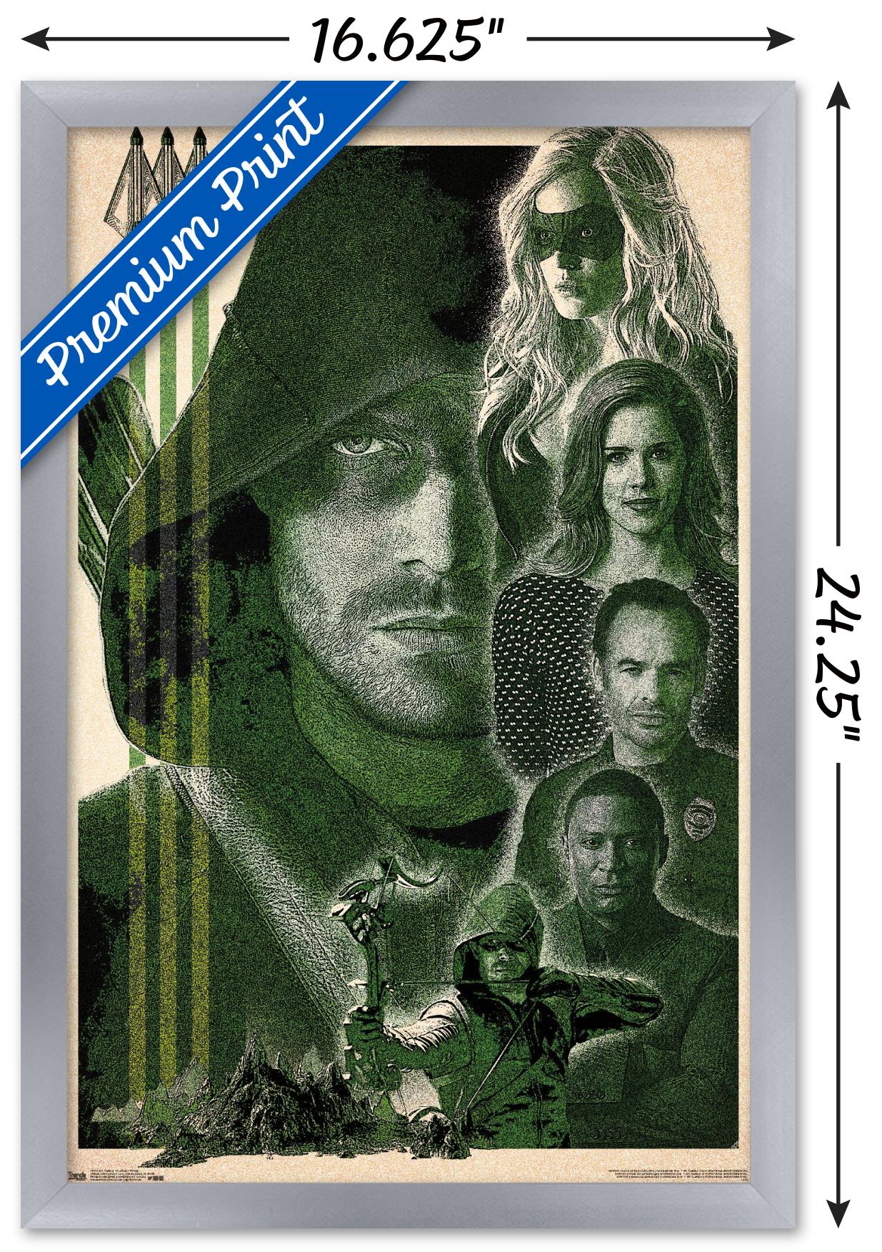 DC Comics TV - Arrow - Group Wall Poster, 14.725" x 22.375", Framed