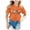 Orange, variant on Ulanda Toddler Boys Girls Halloween Shirt Skeleton Ghost T-Shirts Tees Spooky Tops Short Sleeve 2-12 Years (Red, 6-7 Years)