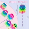 thumbnail image 2 of 20PCS Rainbow Pens, Cute Fluffy Monster Pens Fun Pens Novelty Pens Pom Pom Pen for Office Supply Birthday Carnival Christmas Birthday Favor Supply (20PCS), 2 of 8