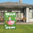 thumbnail image 3 of Amhnf Hello Spring Duck Garden Flag With Flowers And Butterflies For Home Outdoor Garden Yard Decor 12x18 inch, 3 of 5