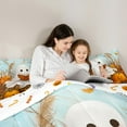 thumbnail image 5 of jejeloiu Kawaii Halloween Ghost Full Size Comforter Sets,Autumn Fall Maples Bedding Comforter Set,Cartoon Pumpkin Lantern Bedding Sets For Child,Luxury Bedroom Decor Reversible,3pcs, 5 of 8