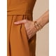 thumbnail image 5 of INSPIRAR CHIC Mono de Pierna Ancha para Mujer con Escote en V Casual Sin Mangas 2XL Naranja, 5 of 6