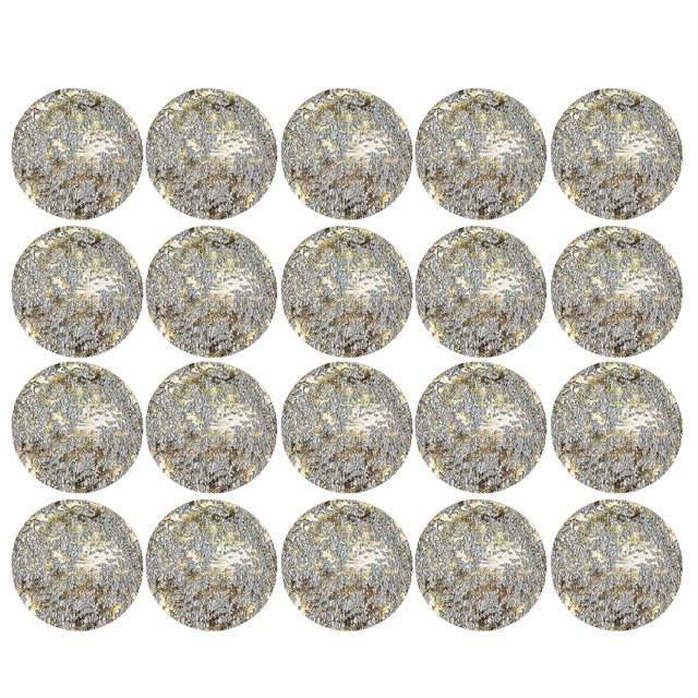 CSChome Sets de Table Jetables en Maille Dorée, Antidérapants et Résistants à la Chaleur pour Décorations de Fête (10/20 Pcs)