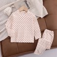 thumbnail image 3 of Odeerbi 1-14 Years Kids Boys Girls Cotton Pajamas Long Sleeve Tops Pants Set Soft Loungewear Love Printed Sleepwear Spring Winter Two-piece Pajama Sets Kids Boys Girls Clothes, 3 of 3