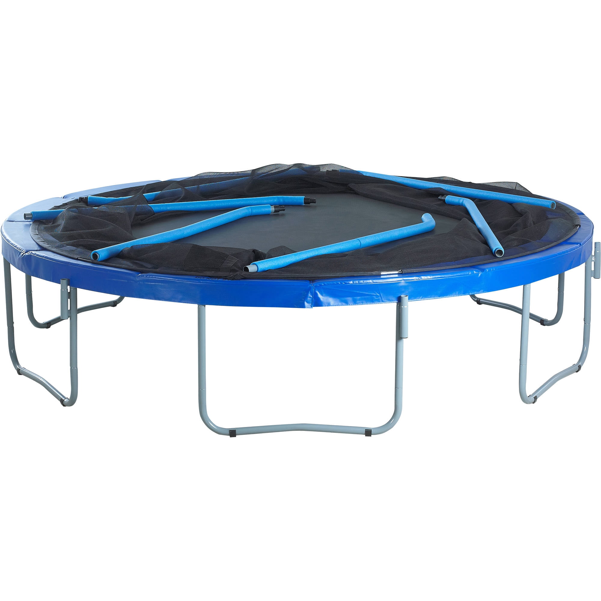 Skytric 11 Foot Trampoline With Safety Enclosure Blue Walmart Com Walmart Com