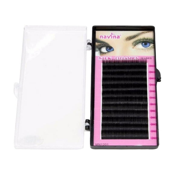 Pestañas postizas Xihbxyly Navina Mink rizo en C 8 a 12 mm