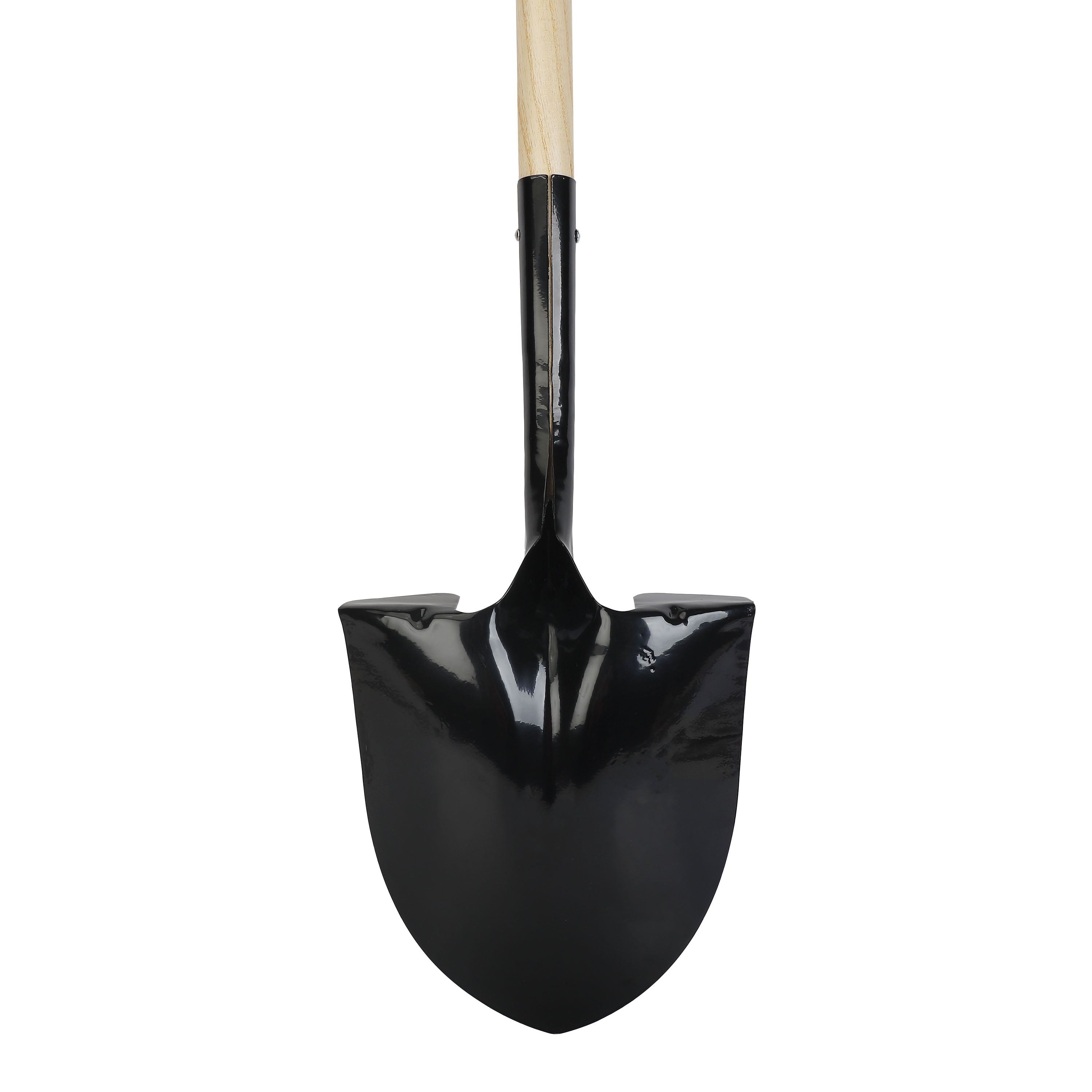 Expert Gardener Round-point Shovel with Wood Handle