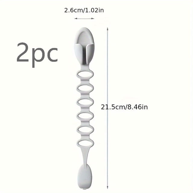 1 juego de enchufes multifuncionales for almacenamiento y organizador de cables de cocina | Enrollador de cable for agrupación de cables de datos