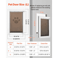 thumbnail image 5 of Dog Door for Door, Large Magnetic Flap Doggy Door with Metal Frame, Weatherproof Pet Door, Easy Install, Interior/Exterior, White, 5 of 9