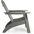 thumbnail image 5 of Flats & Castles Ellie Outdoor HDPE Weather Resistant Modern Adirondack Chair (Grey), 5 of 8