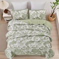 thumbnail image 3 of Juego de edredón WONGS BEDDING Botanical California King Size Green, 3 of 7