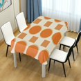 thumbnail image 4 of Yayeee Tablecloths 60" x 60" Rectangle Wrinkle Resistant Party Table Cover, Orange Geometric Pattern, 4 of 8