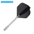 thumbnail image 4 of Uxcell Dart Flights & Accessories, 15 Sets Flights & 6 Flights Protectors, Black, 4 of 5