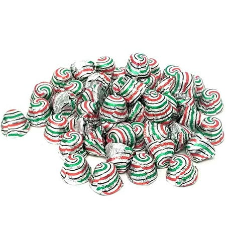 Hershey's Peppermint Bark Bells, Individually Wrapped, 2 pounds bag