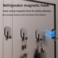 thumbnail image 6 of Magnetic Refrigerator Hook 5-Pack ABS Multi-Functional Space Saving Organizer For Kitchen Utensils Keys And Towels, 6 of 8
