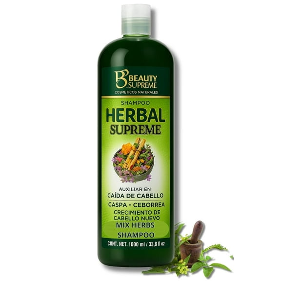 HERBAL Supreme Shampoo with Cacahuananche, Rosemary, Aloe & More.  33.8 fl oz