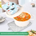 thumbnail image 5 of Silhouette Cats Pattern Pot Holder Set 2 Piece Non-Slip Oven Hot Pads Heat Resistant Durable 7x9.8in, 5 of 7