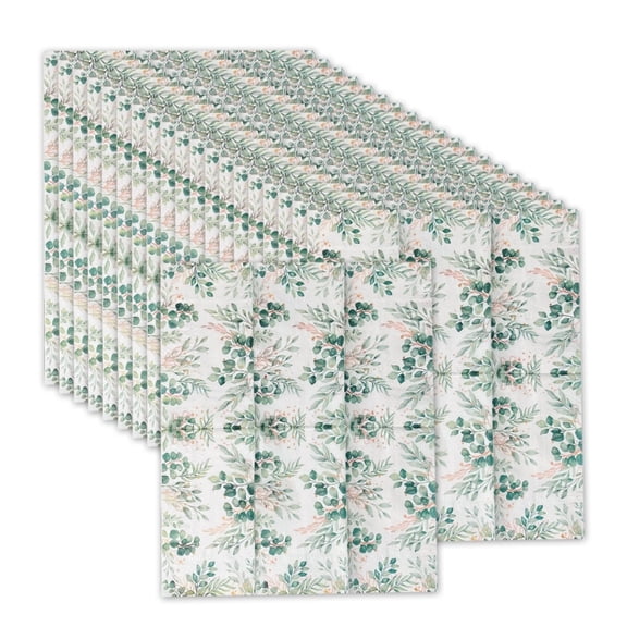 AOOOWER Leaf Pattern Disposables Napkins for Event Gentle