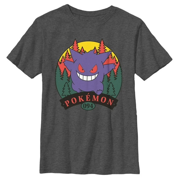 Boy's Pokemon Icon Gengar 094 Graphic T-Shirt