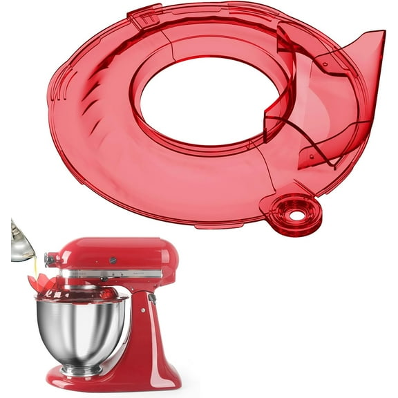 Pouring Shield for KitchenAid Tilt Head 4.5-5QT Stainless Steel (Only),Safety Pouring Shield,Splatter Guard for kitchenaid mixer bowl,Kitchen Aid Stand Mixers,kitchen aid Accessories and Attachments