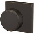 thumbnail image 2 of Schlage Fc172-Swa-Col Custom Swanson Non-Turning Two-Sided Dummy Door Knob Set - Black, 2 of 7