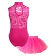 thumbnail image 2 of Ocealan Robe de Danse Ballet Sans Manches pour Filles, Tenue de Danseuse Classique avec Jupe Tutu Rose C L, 2 of 7
