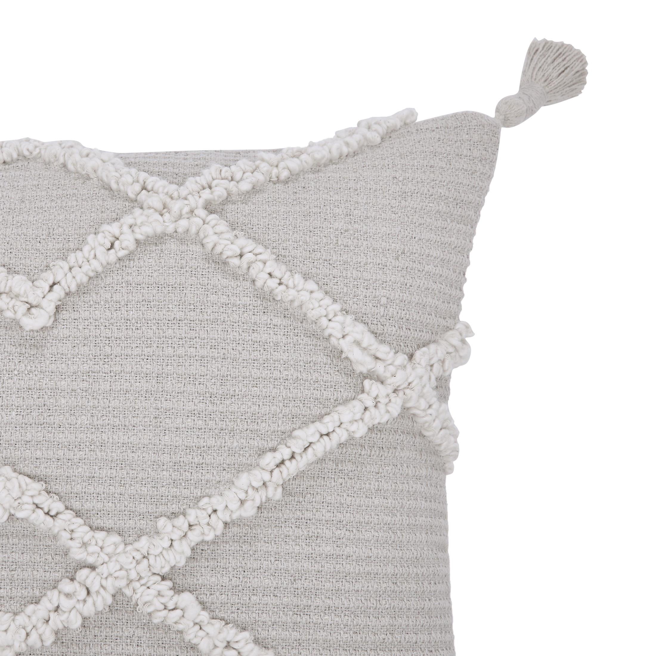 Better Homes & Gardens 20" x 20" Kansas Geo Neutral Cotton Decorative Pillow
