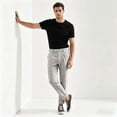 thumbnail image 2 of HBDesign Men's Lightweight Striped Summer Pants Quick Dry Breathable Slim Fit, 2 of 6