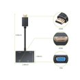 thumbnail image 3 of Active Micro HDMI to HDMI VGA Video Converter Adapter with 3.5mm Audio Jack Micro HDMI Adapter HDMI Splitter 1 HDMI in VGA HDMI 2 Out for Ultrabooks T, 3 of 5