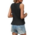 thumbnail image 2 of Women Short Sweater Vest Sleeveless Summer Bohemian Knitted Waistcoat, 2 of 4