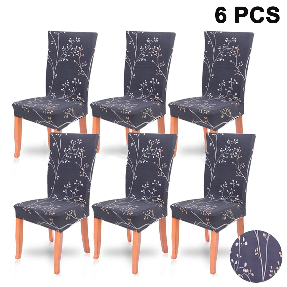 Banquet Chair Seat Cover Protector for Dining Room Wedding Party Hotel Welcomefee Pack of 4 Dining Chair Covers Removable Stretch High Back Chair Slipcovers