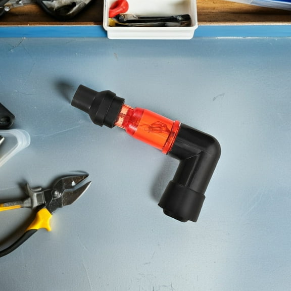 LOLIPPYY 6Pcs Spark Plug Cap for Dirt Bike and Atv with 90 Degree Bend Light Up for Performance