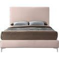 thumbnail image 6 of Meridian Furniture Geri Pink Velvet Queen Bed with Gold and Chrome Legs Included, 6 of 16