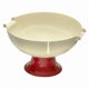 thumbnail image 2 of Frutero con pedestal, frutero con pie, bandeja decorativa moderna para servir Rojo Blanco, 2 of 8