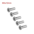 thumbnail image 5 of Uxcell M3x10mm Flat Head Machine Screws, Phillips Cross Screw, 304 Stainless Steel, Fasteners Bolts 50 Pack, 5 of 5