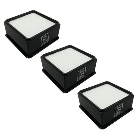 Dirt Devil F12 Filter - 3 Filters for Dirt Devil F66 HEPA & Foam 304708001 Featherlite