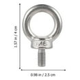 thumbnail image 4 of OULII 4Pcs Stainless Steel Ring Hooks for Lifting in Boat Use, 4 of 7