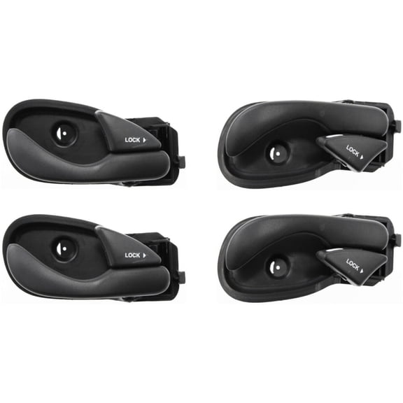 Interior Door Handle For Ford 2000-2007 Focus Set of 4 Front and Rear