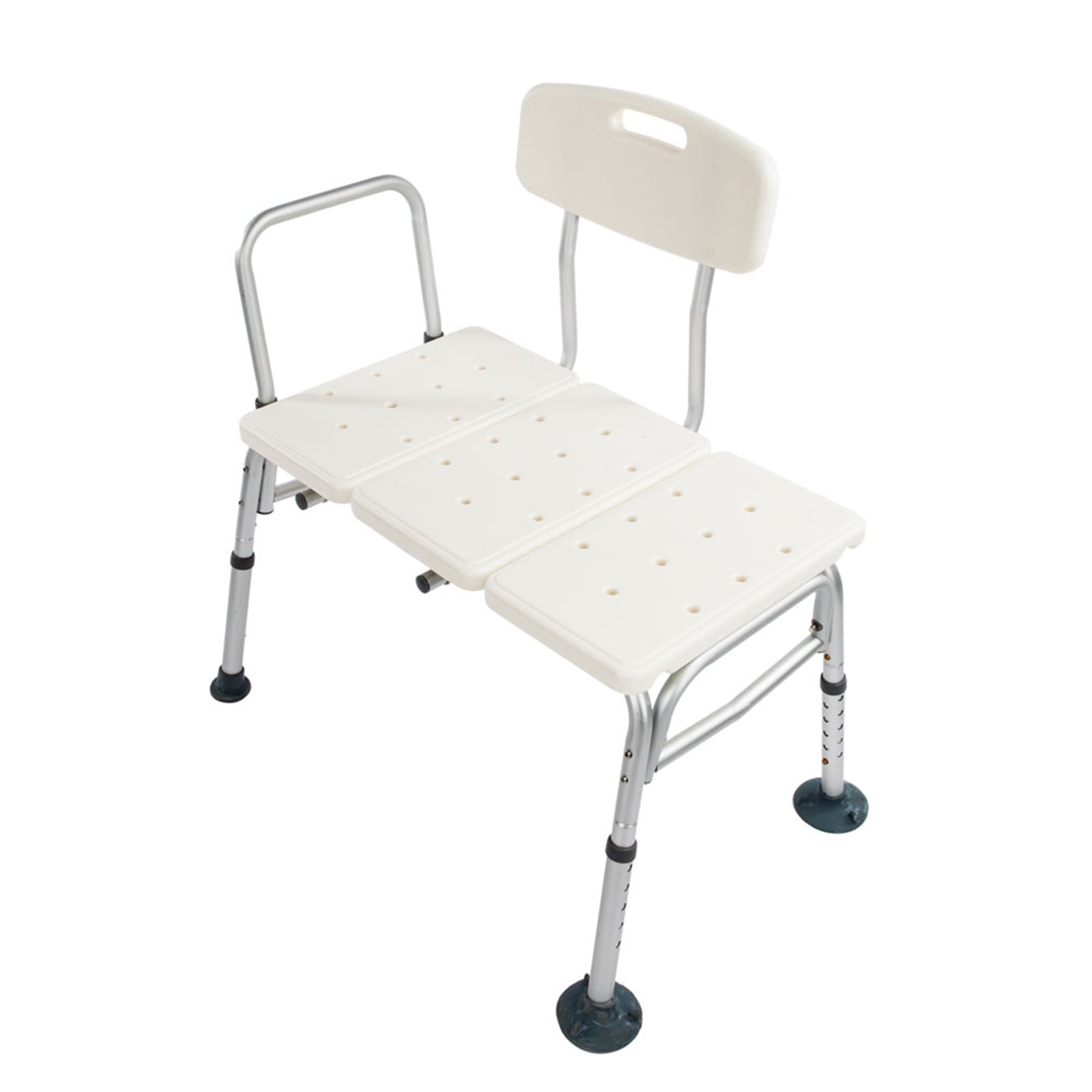 Bathtub Transfer Bench Medical Bath Shower Chair with Back Wide Seat