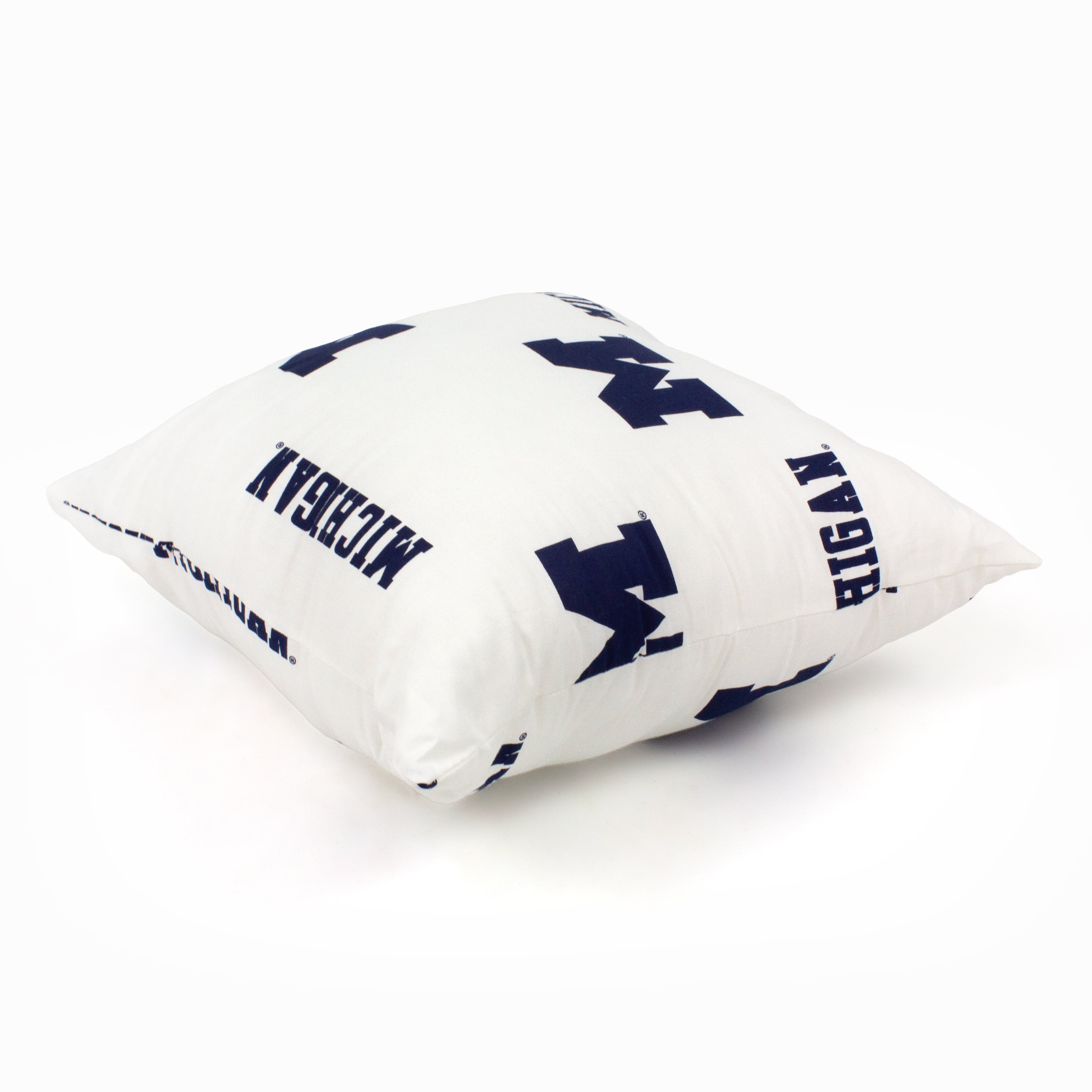 Michigan Wolverines 16" Decorative Pillow - White
