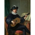 thumbnail image 2 of Guillaume Voiriot 15x18 Gold Ornate Wood Frame and Double Matted Museum Art Print Titled - Portrait of Monsieur Aublet (ca. 1782), 2 of 4