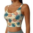 thumbnail image 5 of Sports Bra For Women, Summer Pineapple_A Sports Bras For Women High Support, Workout Tank Tops Woman With Removable Cups, 5 of 8
