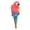 Red A, variant on Tree Stump Parrot Ornament, Waterproof Resin Parrot Statue with Realistic Feather Texture, Outdoor Wall Mount Macaw Bird Ornament for Garden Tree Balcony Fence Decor