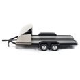 thumbnail image 2 of Four Wheel Open Car Hauler Trailer Black for 1/18 Scale Models by Autoworld, 2 of 4